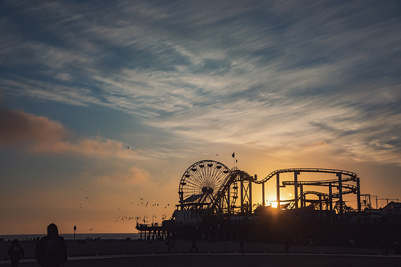 Travel Photography Santa Monica Venice Beach by Belinda Keller Wilmington, NC